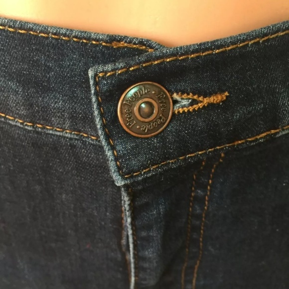 FREE PEOPLE BUSTED DESTROYED SKINNY DENIM JEANS - Picture 3 of 8